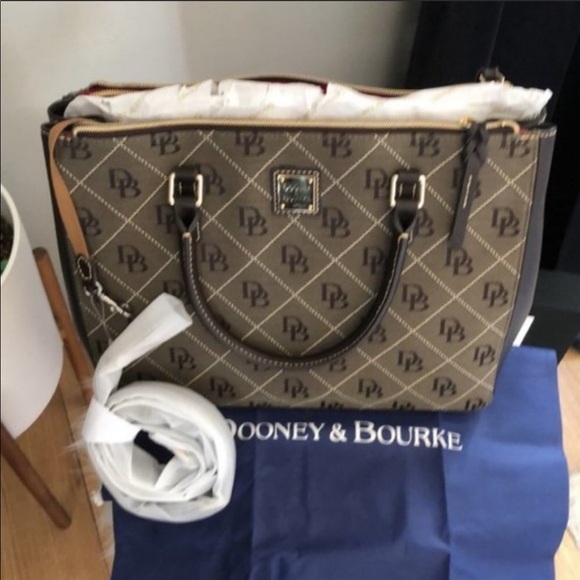 Dooney & Bourke Willa Zip Logo Satchel Bag, NWT - Picture 16 of 16